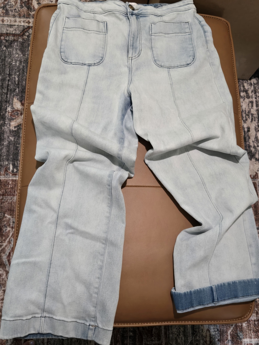 LC Lauren Conrad Super High Rise Wide Leg Jeans